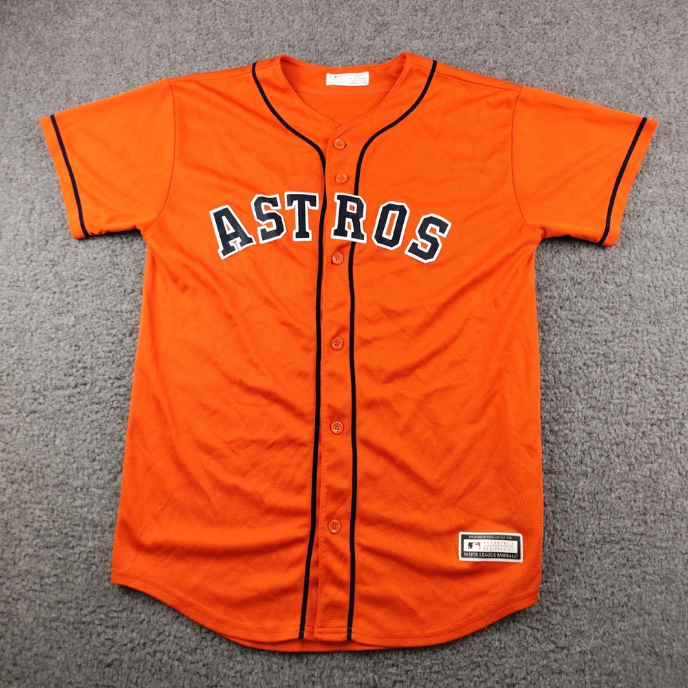 Houston Astros Jersey Youth XL Orange MLB Baseball Altuve 27 EUC